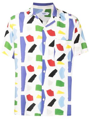 Arrels Barcelona abstract-print short-sleeved shirt - Multicolour
