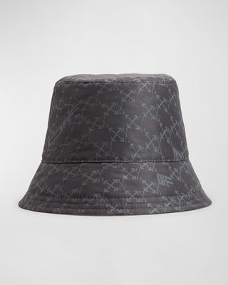 Arrow Monogram Reversible Bucket Hat