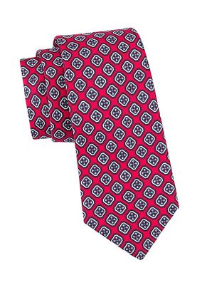 Arrow Print Silk Tie