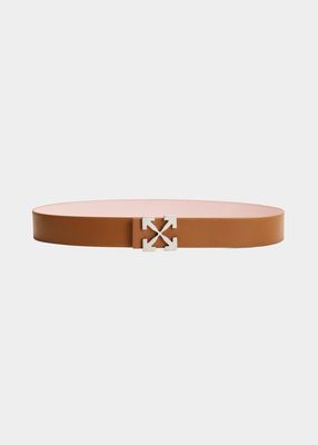 Arrow Reversible Leather Buckle Belt