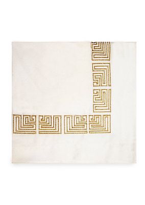 Art Deco Border Linen Napkin Set of 4