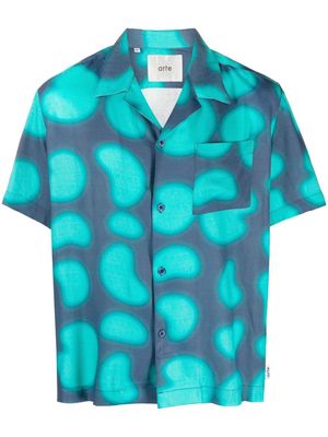 ARTE abstract-print short-sleeve shirt - Blue