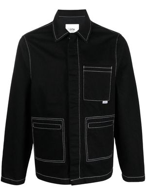 ARTE contrast-stitching denim jacket - Black