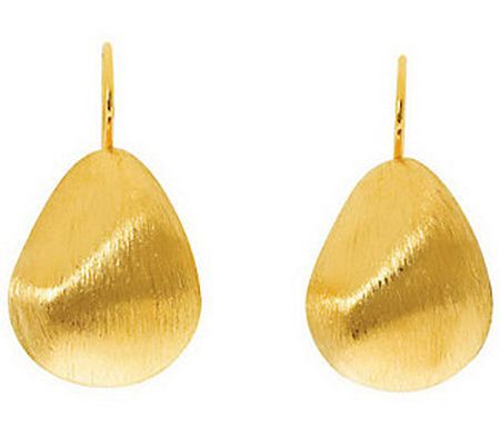 Arte d'Oro Bold Pear Shaped Earrings, 18K Gold