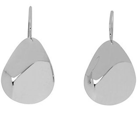 Arte d'Oro Bold Pear-Shaped Earrings, 18K White Gold