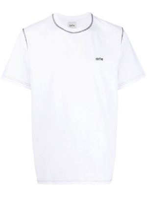 ARTE embroidered-logo short-sleeve T-shirt - White