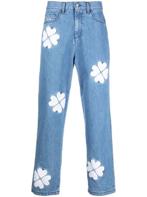 ARTE flower-print jeans - Blue