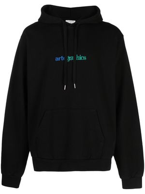 ARTE Harmon Graphic cotton hoodie - Black