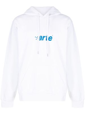 ARTE Harmon logo-print cotton hoodie - White