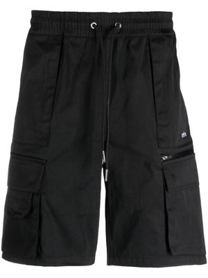 ARTE logo-embroidered cargo shorts - Black