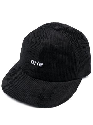 ARTE logo-print cap - Black