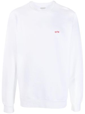 ARTE logo-print cotton sweatshirt - White