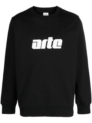 ARTE logo-print crew-neck sweatshirt - Black