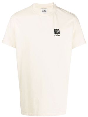 ARTE logo-print T-shirt - Neutrals