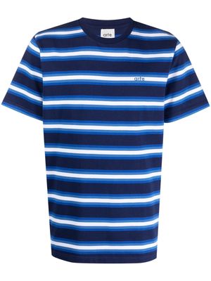 ARTE striped cotton T-shirt - Blue