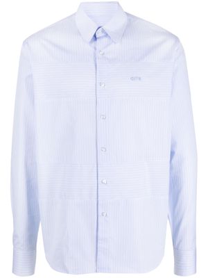 ARTE stripped cotton shirt - Blue