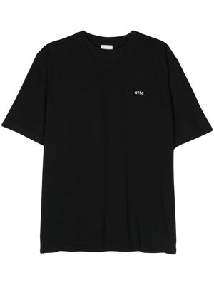 ARTE Teo Back Multi Runner cotton T-shirt - Black