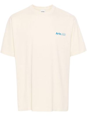 ARTE Teo logo-print cotton T-shirt - Neutrals