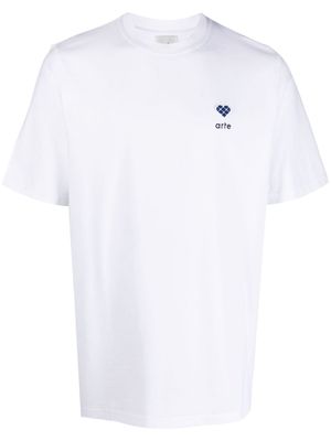 ARTE Tommy Heart Patch cotton T-shirt - White