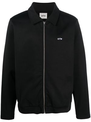 ARTE zip-up jersey sweatshirt - Black