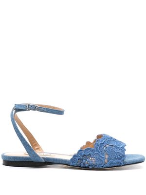 Arteana floral-lace strap sandals - Blue