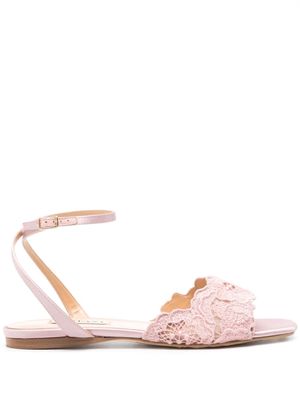 Arteana floral-lace strap sandals - Pink