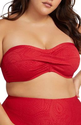 Artesands Botticelli D- & DD-Cup Underwire Bikini Top in Crimson Red