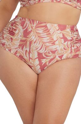 Artesands Botticelli High Waist Bikini Bottoms in Coral