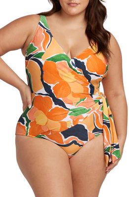Artesands De Lhortus Hayes D- & DD-Cup Underwire One-Piece Swimsuit in Orange
