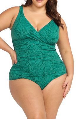 Artesands Ekhis Delacroix One-Piece Swimsuit in Green 