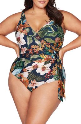 Artesands Into the Salt Hayes Underwire One-Piece Swimsuit in Navy