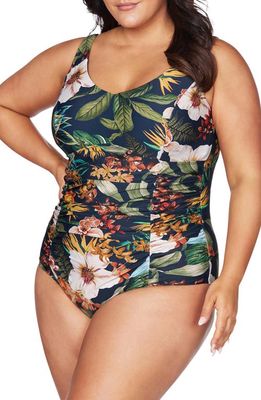 Artesands Into the Salt Raphael E- & F-Cup One-Piece Swimsuit in Navy