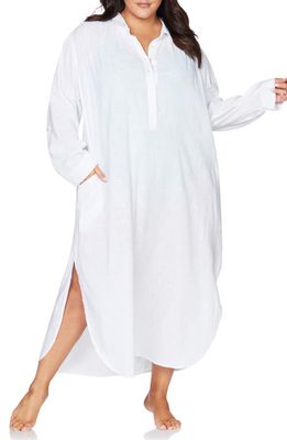Artesands Monteverdi Cotton Blend Cover-Up Maxi Dress in White