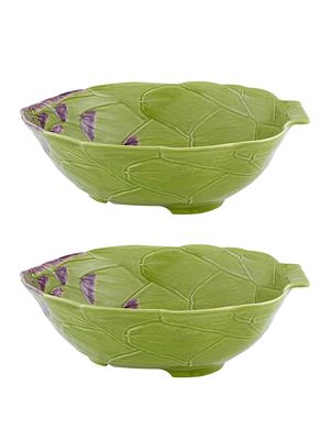 Artichoke 2-Piece Salad Bowl Set - Green