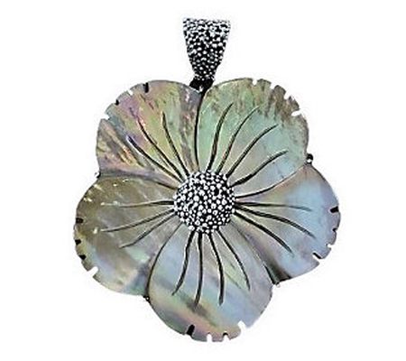 Artisan Crafted by Robert Manse Mother of Pearl Flower Pendant