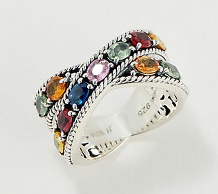 Artisan Crafted by Robert Manse Multi Sapphire Ring, Sterling