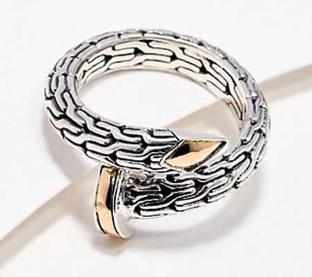 Artisan Crafted by Robert Manse SS & 18K Nail Design Ring