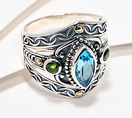 Artisan Crafted by Robert Manse SS Gemstone Cocktail Ring