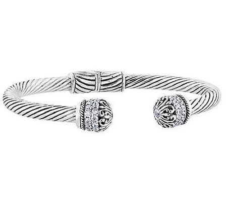 Artisan Crafted by Robert Manse Sterling S ilver Pave Cuff