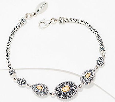 Artisan Crafted by Robert Manse Sterling Silver & 18K Bracelet