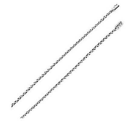 Artisan Crafted Men's Sterling 24" Foxtail Link Necklace