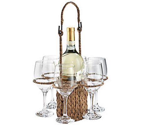 Artland Garden Terrace Wine Tote with Glasses