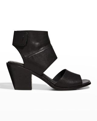 Arts Ankle-Cuff Leather Sandals