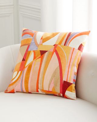 Artsy Sunset Decorative Pillow