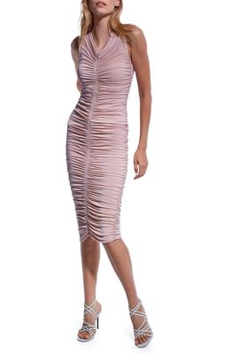 AS by DF Deanna Ruched Sleeveless Dress in Ballet Pink