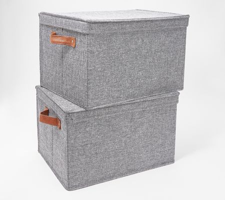 As Is 15" Set of 2 Collapsible Storage Bins by Bobby Berk