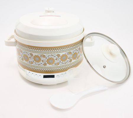 As Is Aarti Sequeira Compact 2qt Pressure Slow Cooker