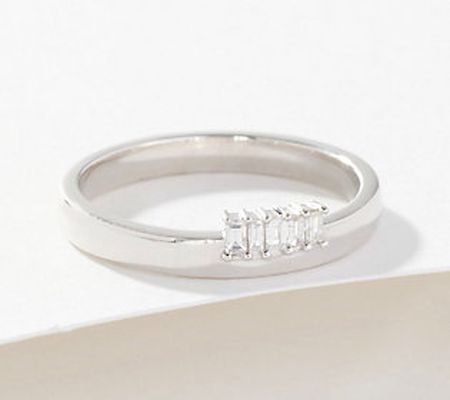 As Is Accents by Affinity Baguette Detail Band, Sterling