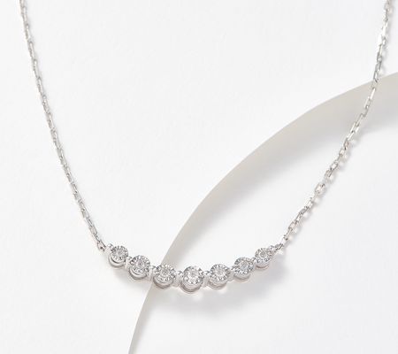 As Is Accents by Affinity Diamonds Floating Necklace Sterl