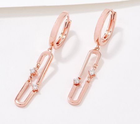 As Is Accents by Affinity Diamonds Link Earrings, Sterl